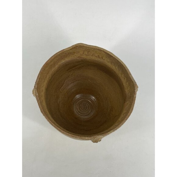 Vintage Peter PB Jones Face Effigy Vase Pottery Seneca Tribe Beaver Clan NY - Picture 4 of 10